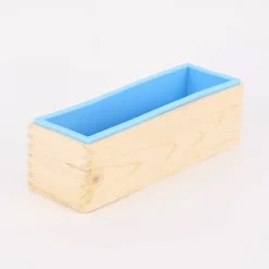 Creativ Company Seifengießform rechteckig Silikon Holz 28x9x8cm