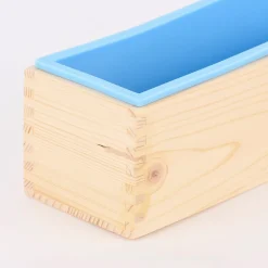 Creativ Company Seifengießform rechteckig Silikon Holz 28x9x8cm