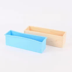 Creativ Company Seifengießform rechteckig Silikon Holz 28x9x8cm
