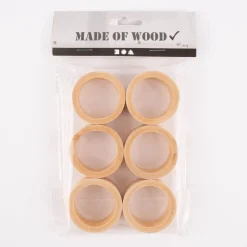 Creativ Company Serviettenringe Holz natur 4,5x2cm