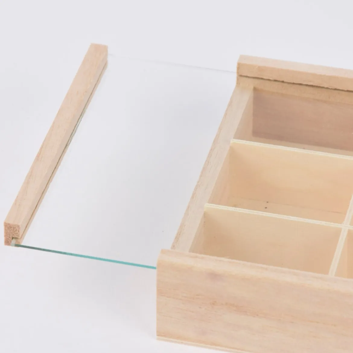 Creativ Company Setzkasten mit 9 Fächern Holz 17x13x3,5cm