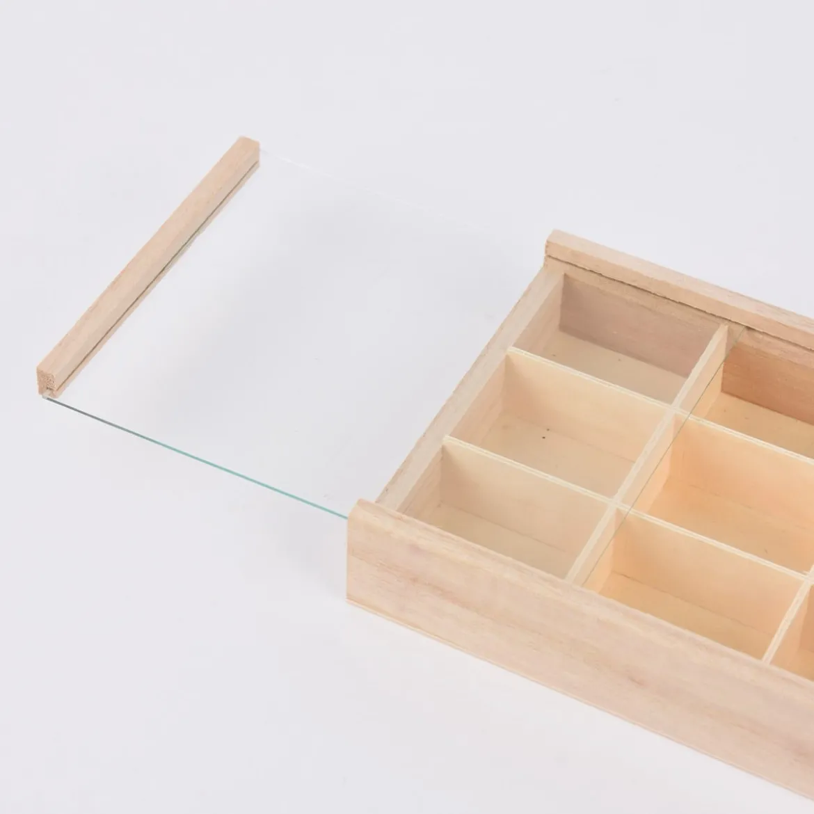 Creativ Company Setzkasten mit 9 Fächern Holz 17x13x3,5cm