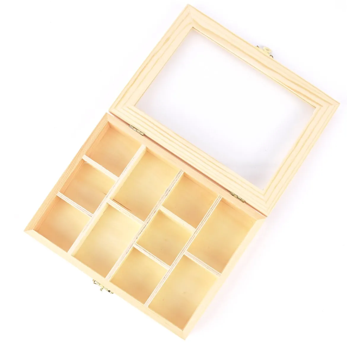Creativ Company Setzkasten mit 10 Fächern Holz 15,5x20,5x3,5cm