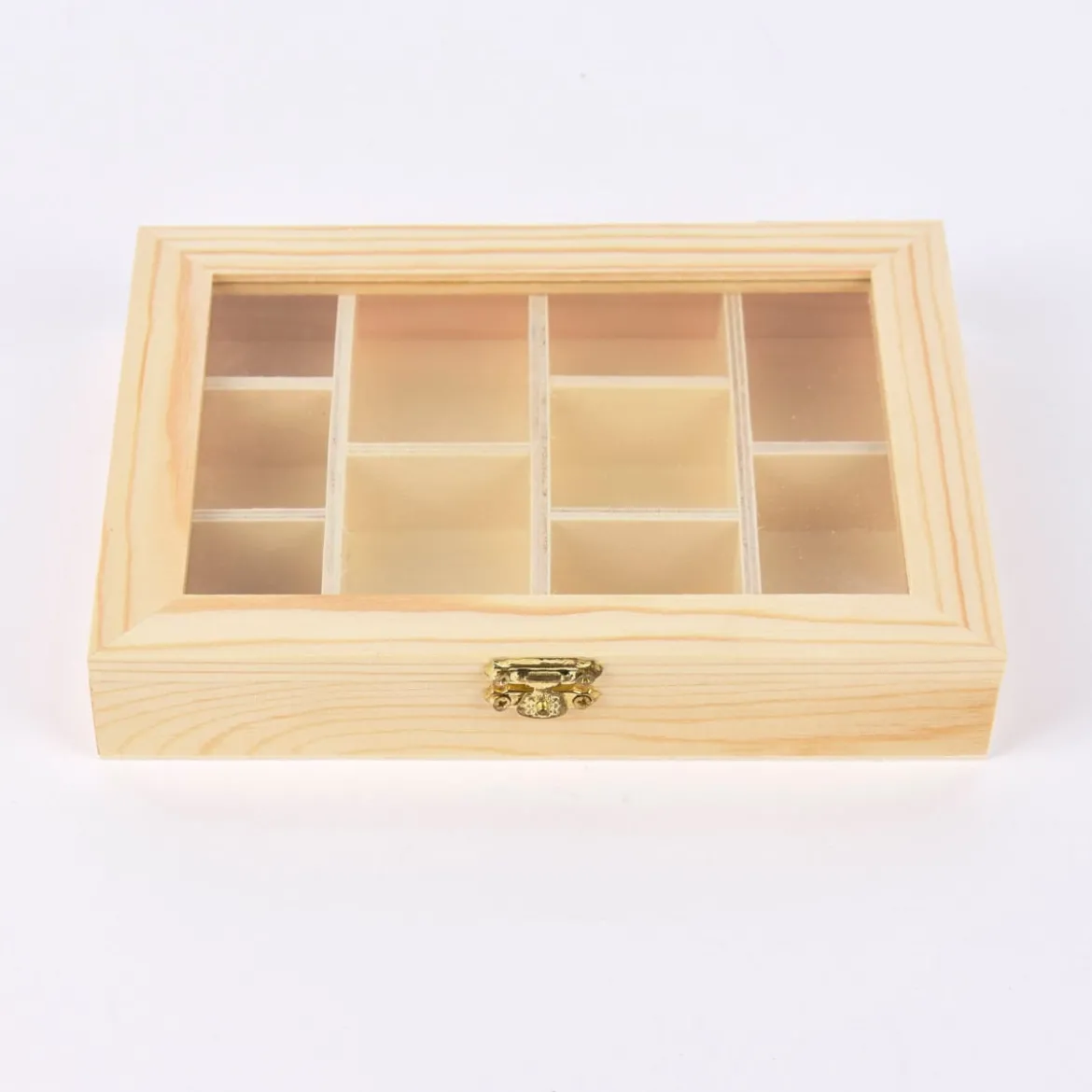 Creativ Company Setzkasten mit 10 Fächern Holz 15,5x20,5x3,5cm
