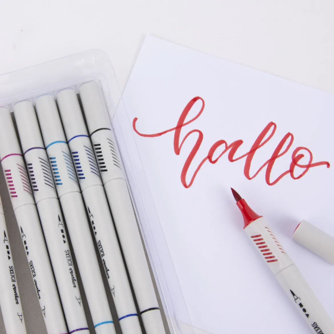 Creativ Company Sketch Marker Strichstärke 1 u. 2-5mm 12 Farben