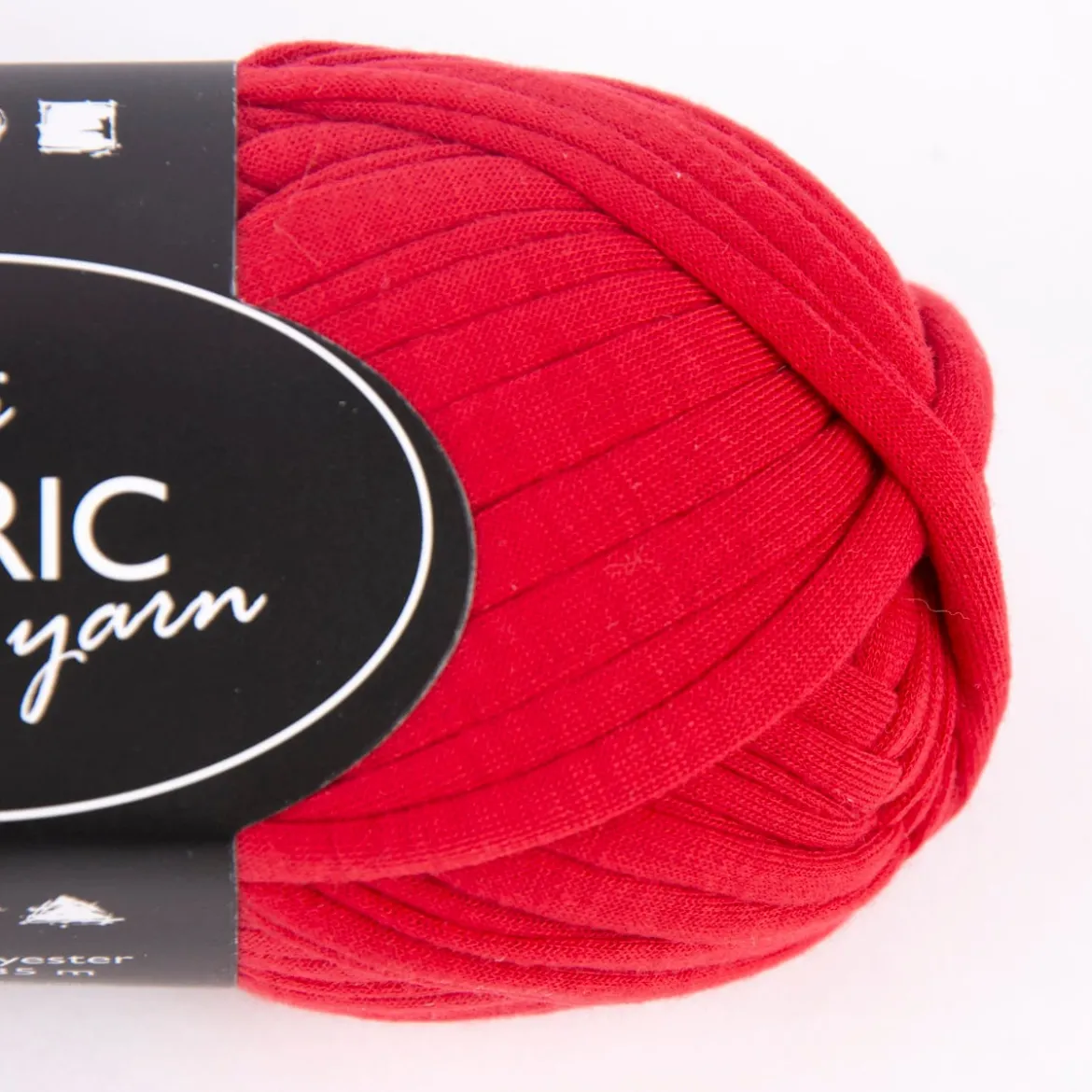 Creativ Company Spaghetti-Garn aus 100% Polyester rot 35m lang 100g
