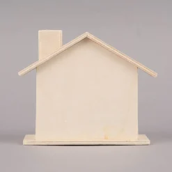 Creativ Company Spardose Haus blanko Holz 10,5x10x5cm