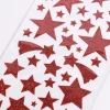 Creativ Company Stern Glitzer-Sticker 2 Blätter rot 110 Stück