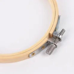 Creativ Company Stickrahmen rund mit Metallklammer Holz 10cm