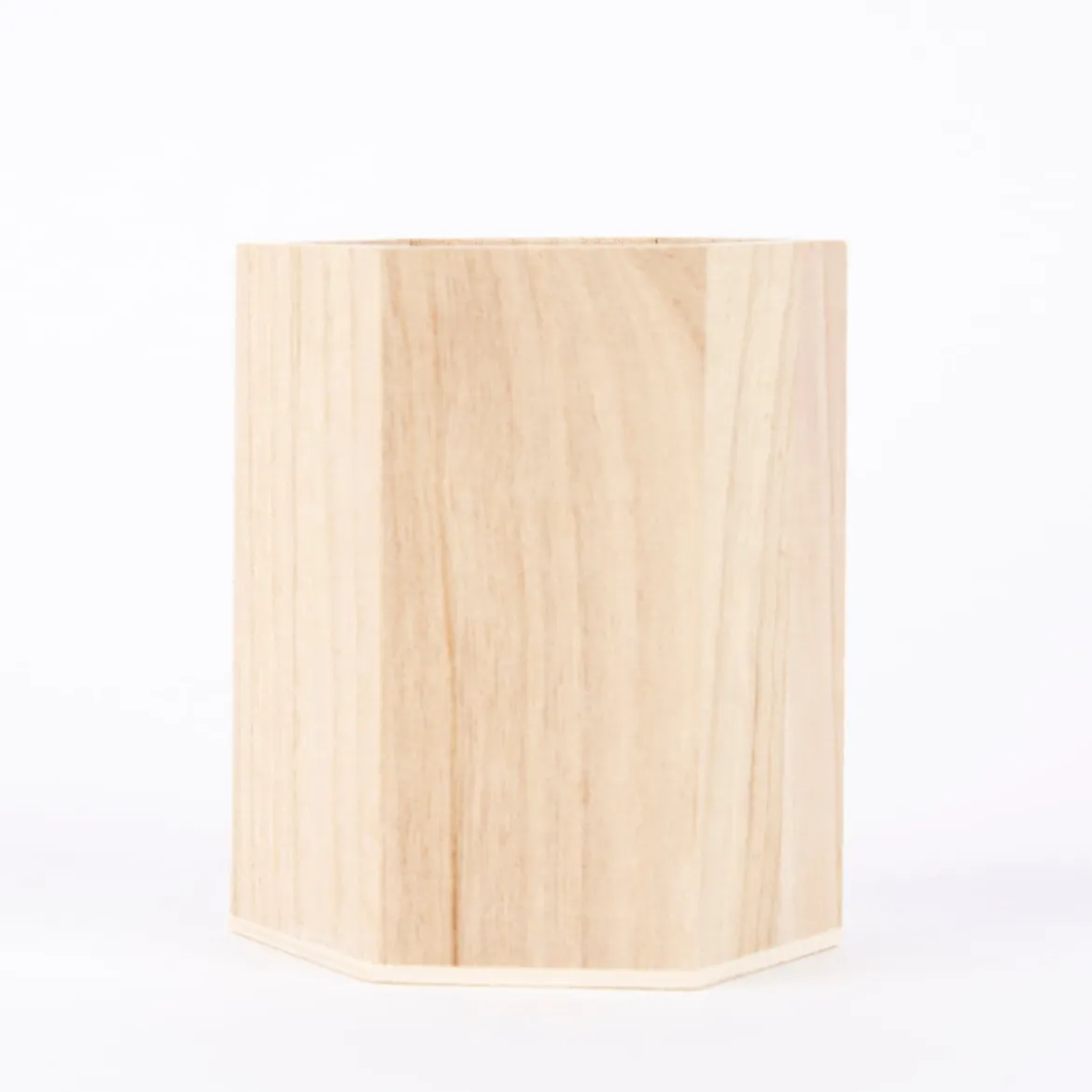 Creativ Company Stiftehalter sechseckig Holz 8x10,5cm