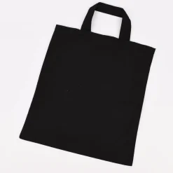 Creativ Company Stoffbeutel aus Baumwolle blanko schwarz 42x37cm