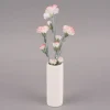 Creativ Company Vase Zylinder Terrakotta weiß 4x11cm