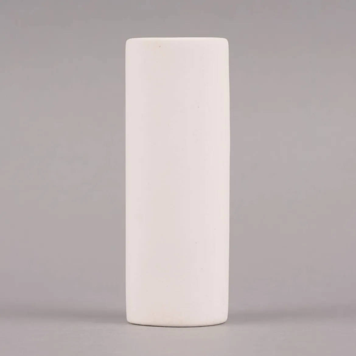 Creativ Company Vase Zylinder Terrakotta weiß 4x11cm