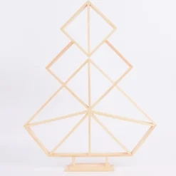 Creativ Company Weihnachtsbaum geometrisch Holz natur 47x60cm