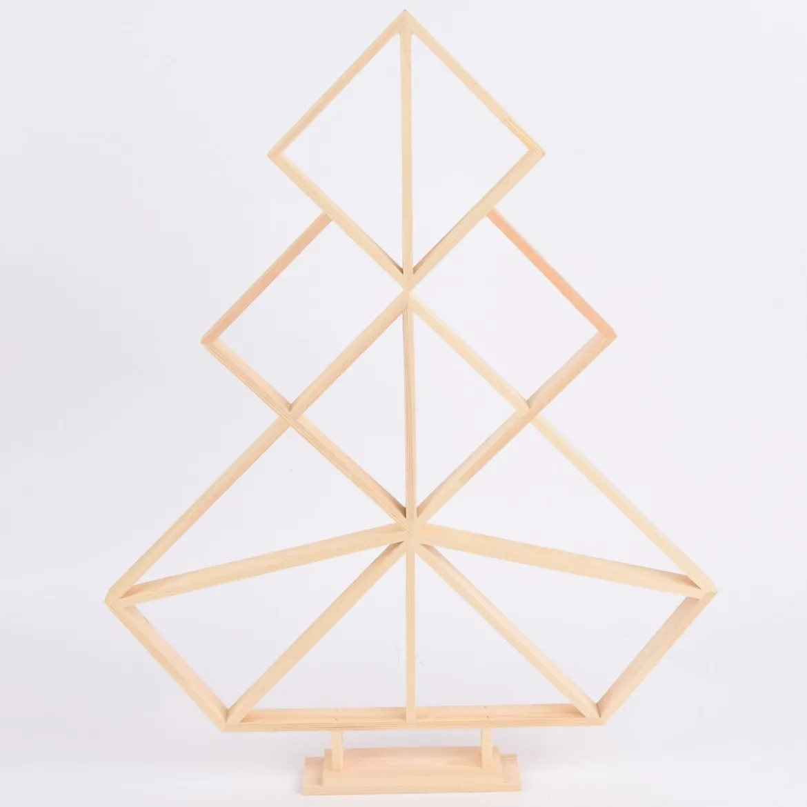 Creativ Company Weihnachtsbaum geometrisch Holz natur 47x60cm