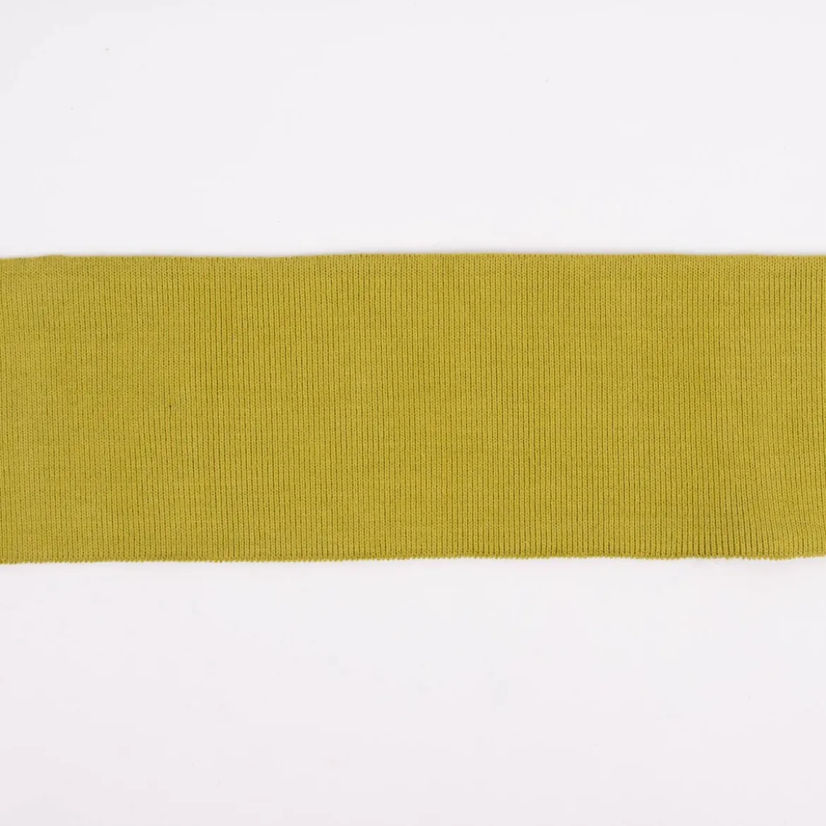 Cuff Bündchen Fertigbündchen Organic Bio einfarbig dunkel lime 7x135cm