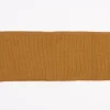 Cuff Bündchen Fertigbündchen Organic Bio einfarbig ocker dunkel 7x135cm