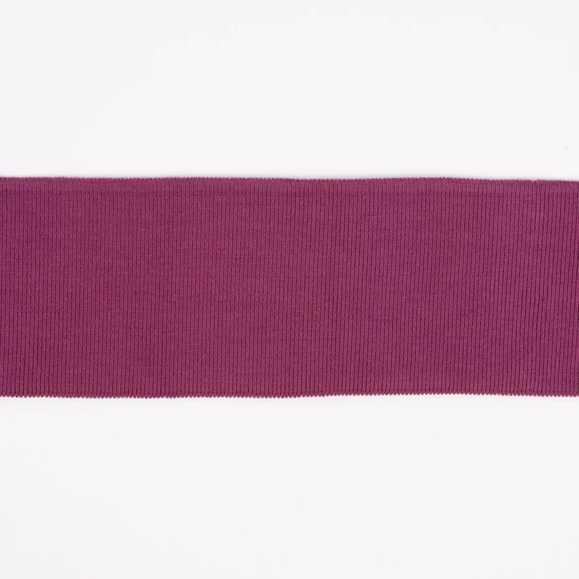 Cuff Bündchen Fertigbündchen Organic Bio einfarbig lila 7x135cm