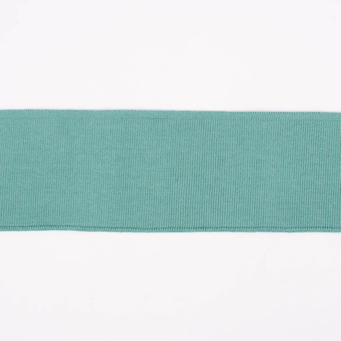 Cuff Bündchen Fertigbündchen Organic Bio einfarbig dunkel mint 7x135cm