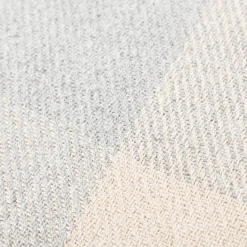 Decke Black Gingham Karos Fransen grau beige von Sass & Belle 150x125cm