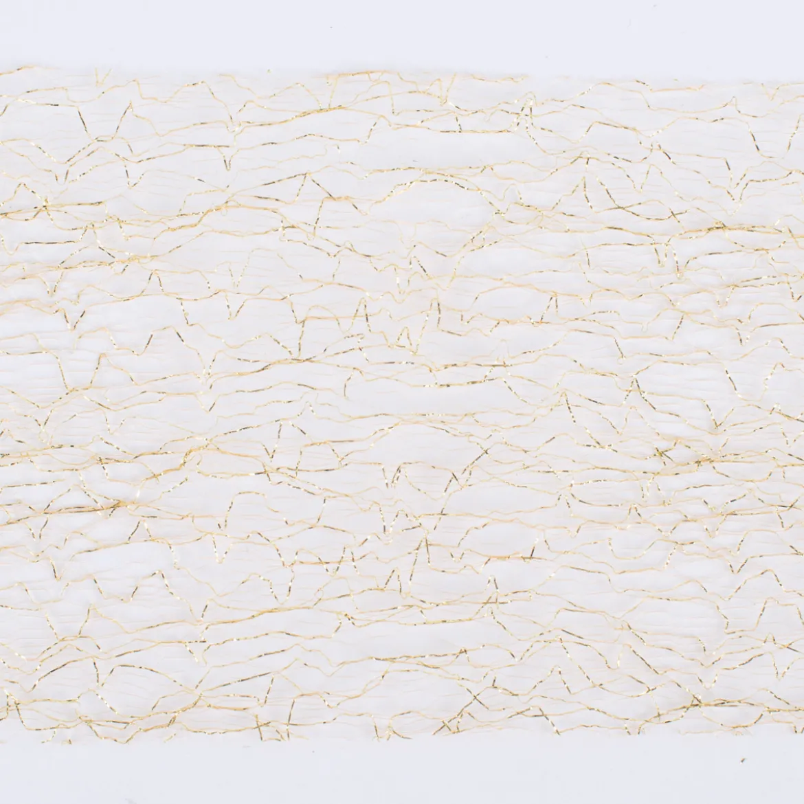 Dekoband Textilfaser einfarbig gold 500x12cm
