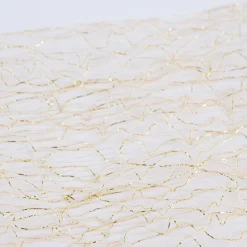 Dekoband Textilfaser einfarbig gold 500x12cm