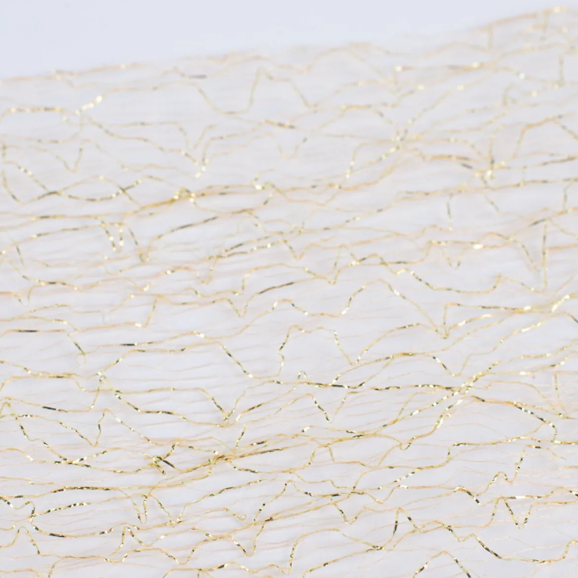 Dekoband Textilfaser einfarbig gold 500x12cm