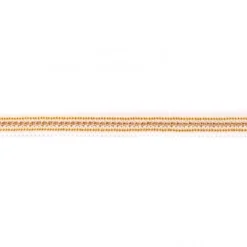 Dekoband weiß mit gold Kette Meterware Breite: 1,7cm