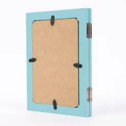 Deko Bilderrahmen Koala Sleepy & Beauty MDF blau grau grün 26x18cm