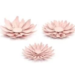 Deko Blumen DIY-Set Papier puderrosa 8,5cm