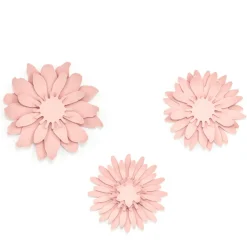 Deko Blumen DIY-Set Papier puderrosa 8,5cm