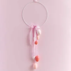 Deko Eier zum Hängen aus Polyschaum Farbmix rosa gold 6 Stück 2,7x4cm von Rico Design