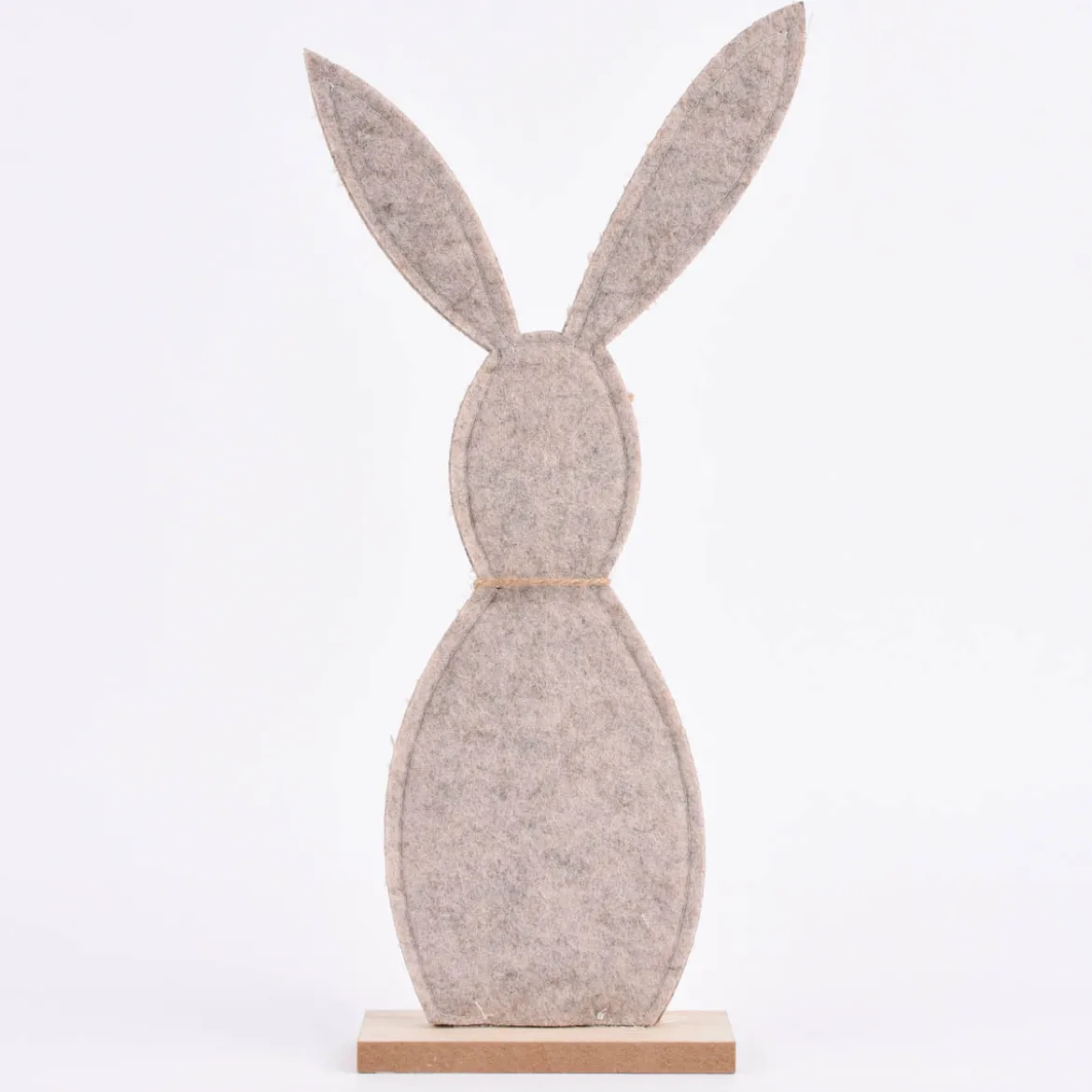 Deko Hase Materialmix Jute Filz Holz natur 31cm oder 43cm