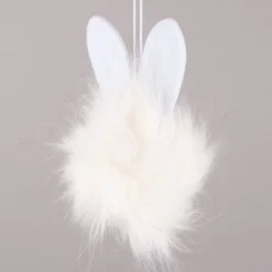 Deko Hänger Osterhase Plüsch Filz verschiedene Farben 8x14cm