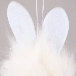 Deko Hänger Osterhase Plüsch Filz verschiedene Farben 8x14cm