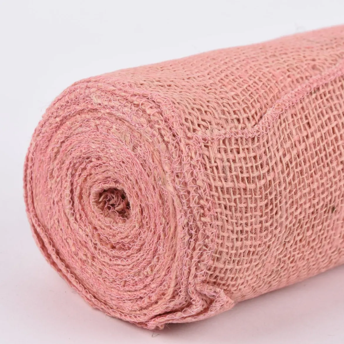 Deko Juteband extrabreit rosa 0,5x9,1m