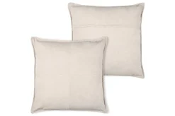 Dekokissen einfarbig natur creme Rippenstruktur 45x45cm