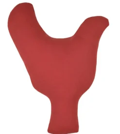 Dekokissen Kinderkissen Huhn rot weiß 40x32cm