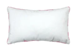 Dekokissen Schachbrettmuster Karo rosa weiß 30x50cm
