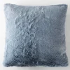 Deko Kuschelkissen Plüsch einfarbig eisblau 45x45cm