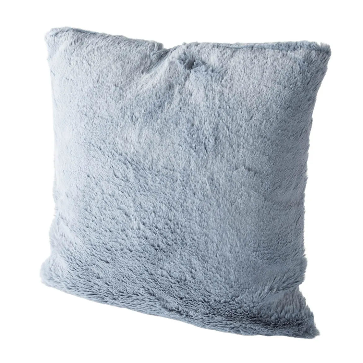 Deko Kuschelkissen Plüsch einfarbig eisblau 45x45cm