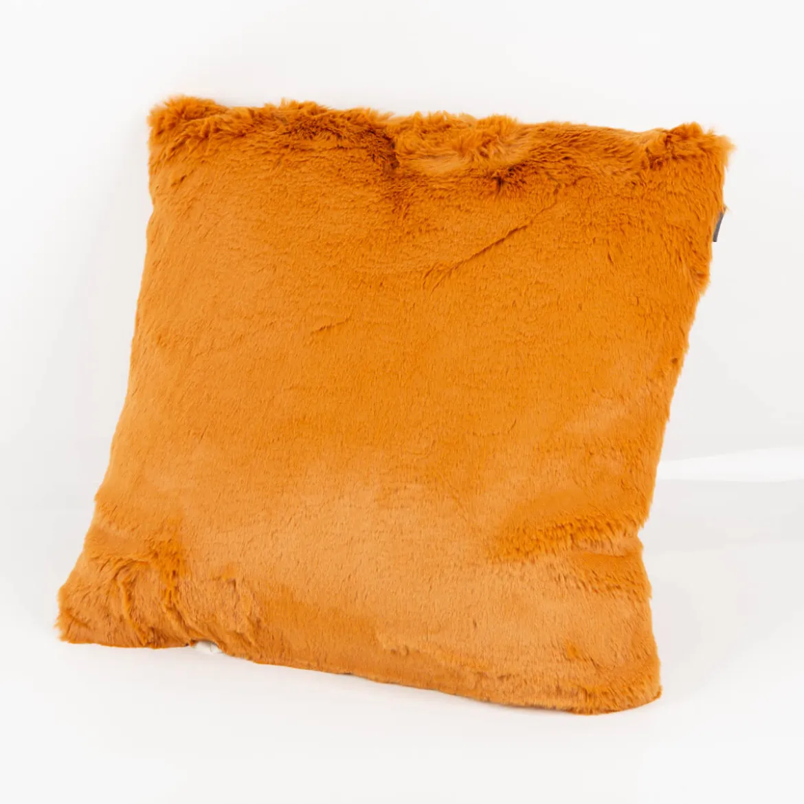 Deko Kuschelkissen Plüsch einfarbig honig 45x45cm