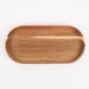 Deko Platte länglich Akazienholz natur 25x12x2cm