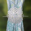 Dekospange Raffhalter Blume Ornament Aluminium