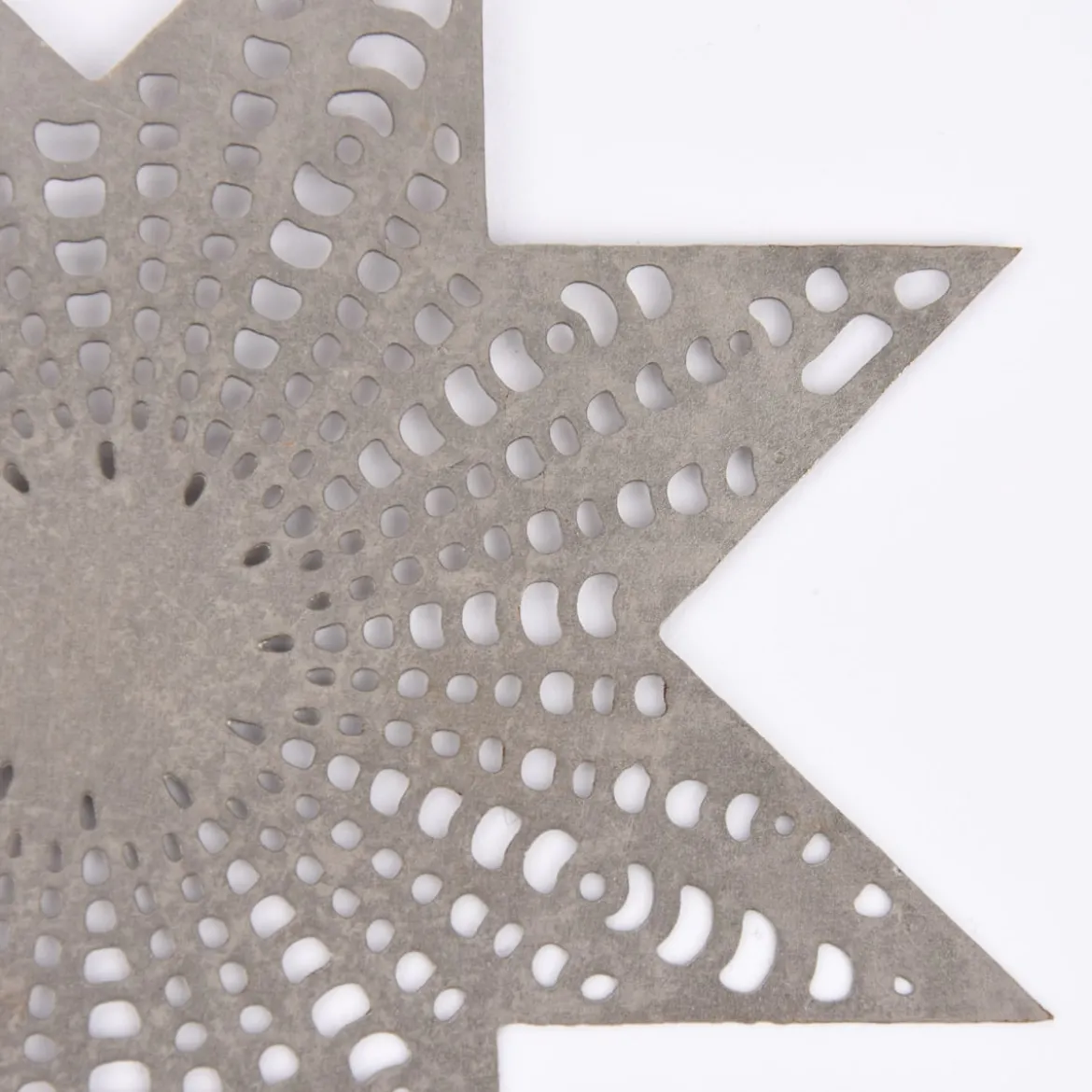 Deko Stecker Stern Metall Cut-Out silberfarben 15cm