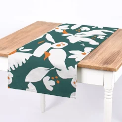 Dekostoff Baumwolle Canvas Ewazi Blätter Blumen abstrakt grün ecru 1,5m Breite