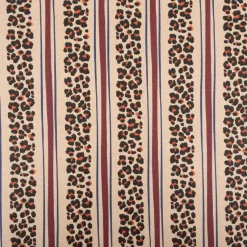 Dekostoff Baumwolle Canvas Halbpanama Leoli2 Leo Streifen beige bordeaux 1,50m Breite