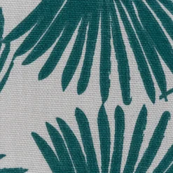 Dekostoff Baumwolle Canvas Halbpanama Jalia Palmenblätter natur grün 1,5m Breite
