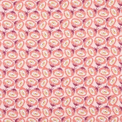 Dekostoff Baumwolle Canvas Tesaya Blumen abstrakt klein rosa rot 1,5m Breite