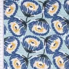 Dekostoff Baumwolle Canvas Tesaya Blumen abstrakt klein blau 1,5m Breite
